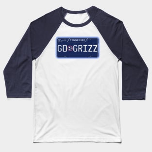 TN License Plate- GO GRIZZ Baseball T-Shirt